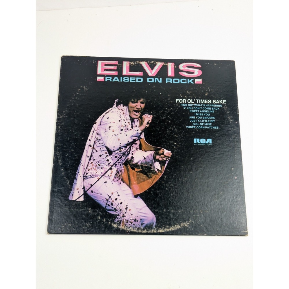 Elvis Presley Raised‎ On Rock / For Ol' Times Sake LP RCA APL1-0388 1973s Vinyl